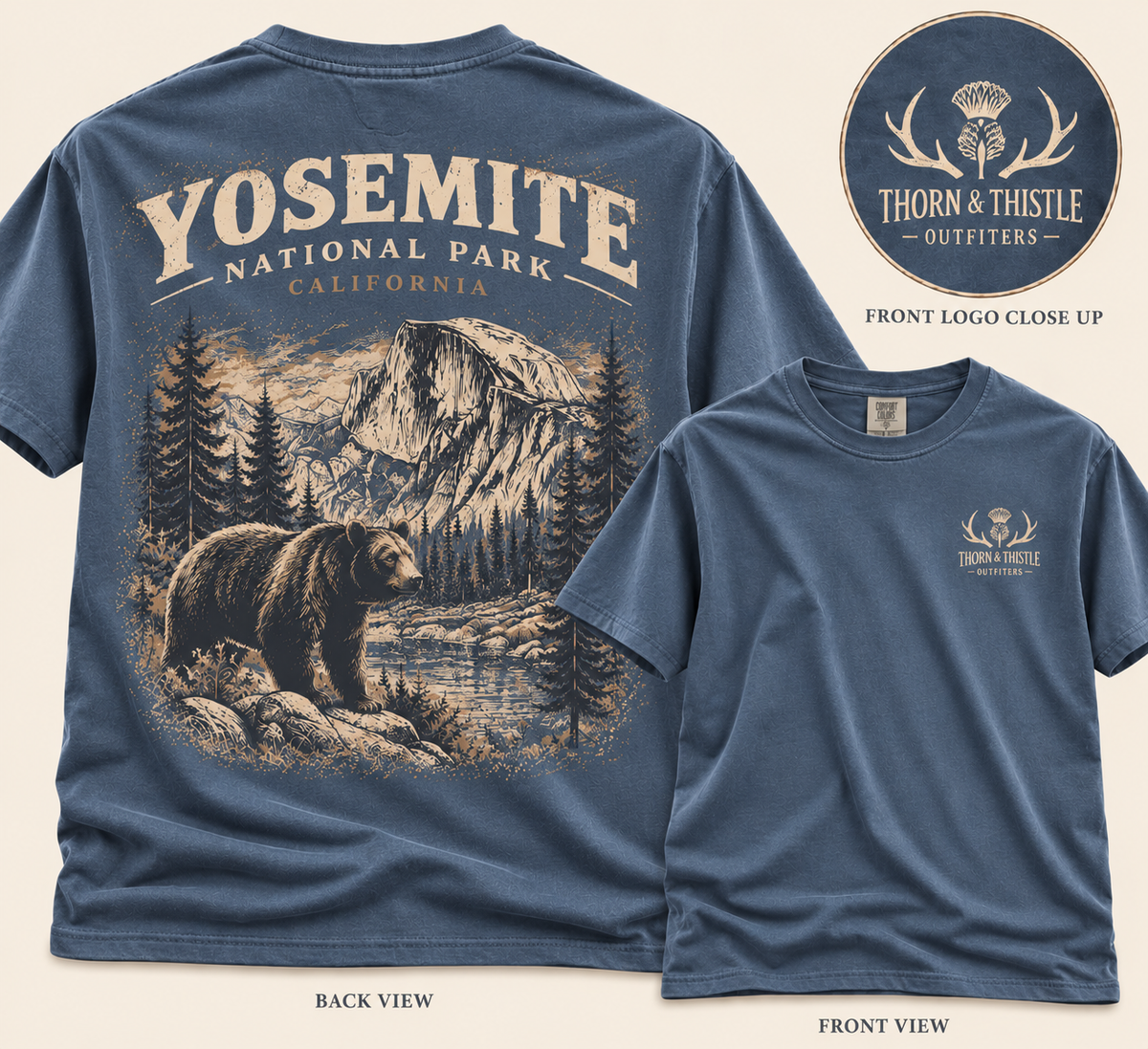 Yosemite National Park Black Bear Graphic Tee