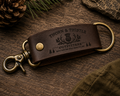Trailhead Leather Keychain