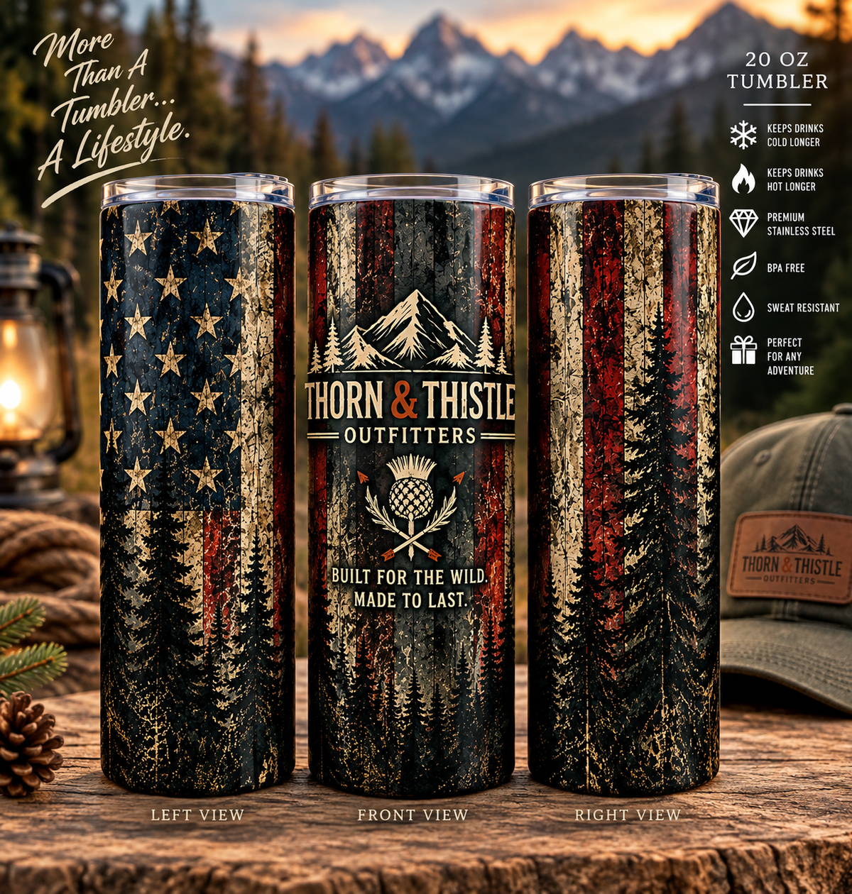 American Wilderness 20 oz Tumbler