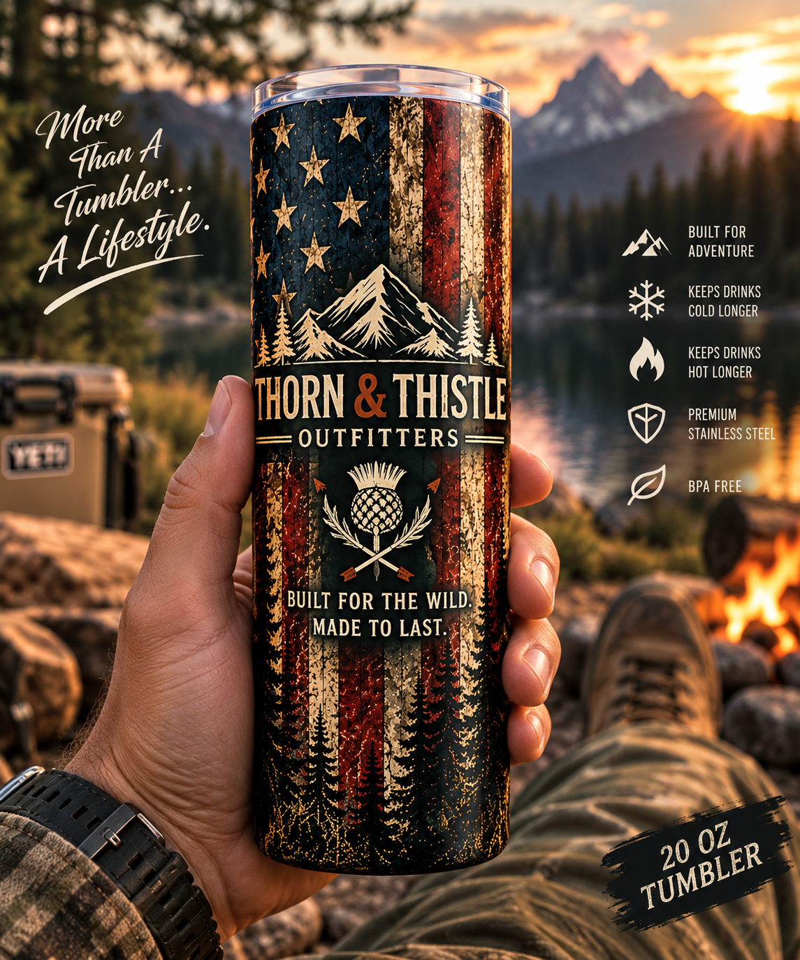 American Wilderness 20 oz Tumbler