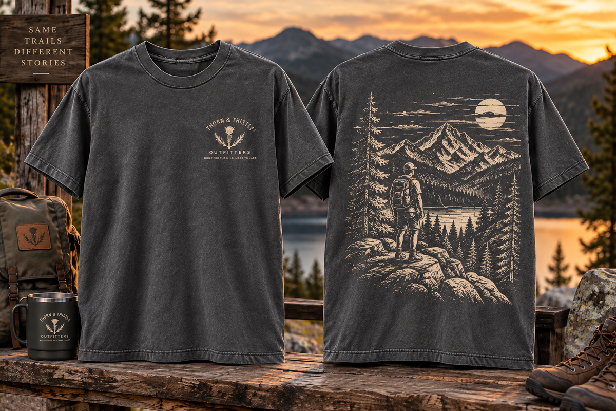 Vintage Mountain Hiking Graphic Tee