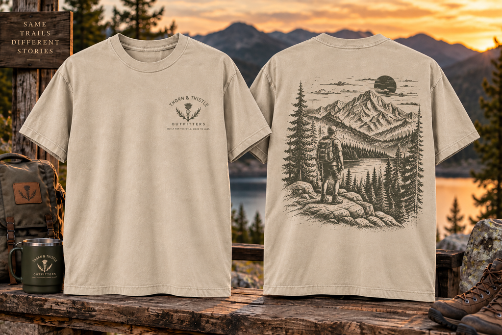 Vintage Mountain Hiking Graphic Tee