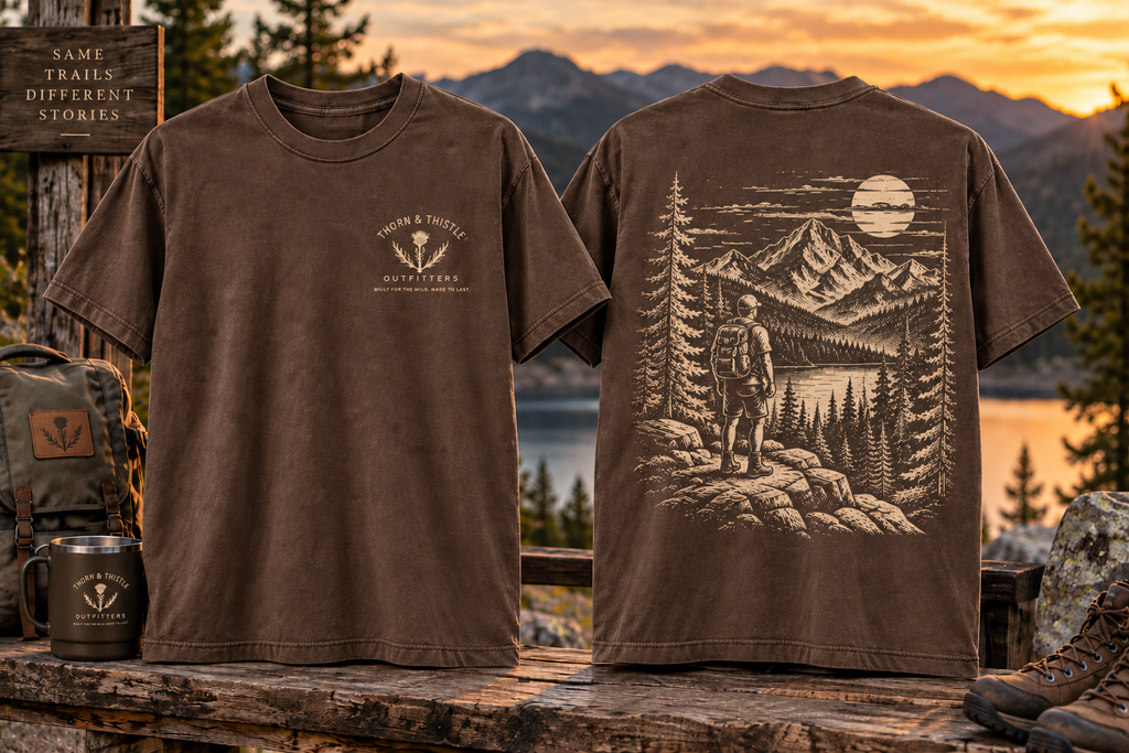 Vintage Mountain Hiking Graphic Tee