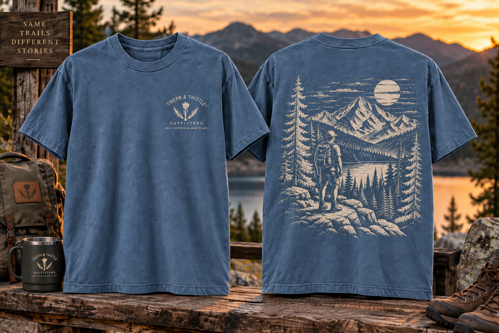 Vintage Mountain Hiking Graphic Tee