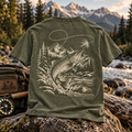 Vintage Fly Fishing Trout Graphic Tee