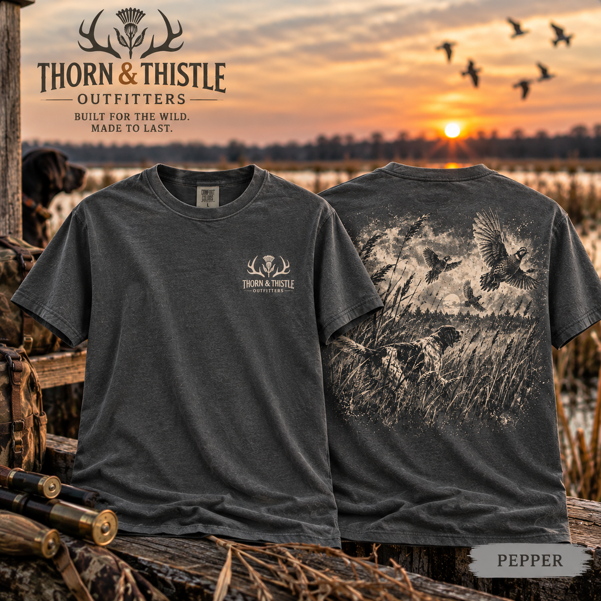 Vintage Upland Bird Hunting Graphic Tee