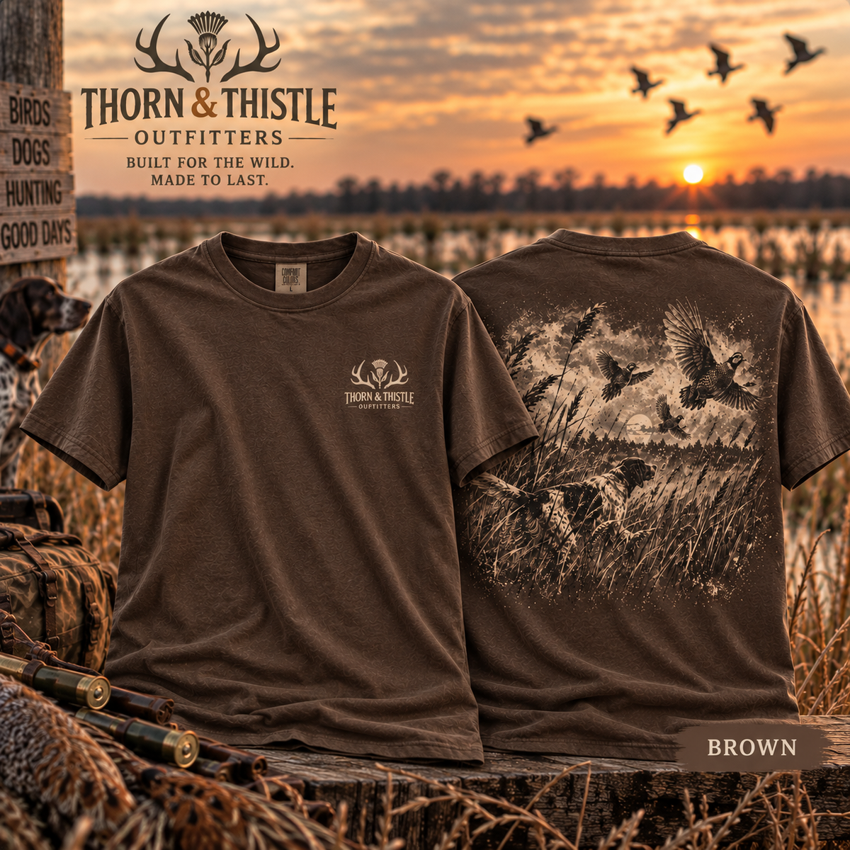 Vintage Upland Bird Hunting Graphic Tee