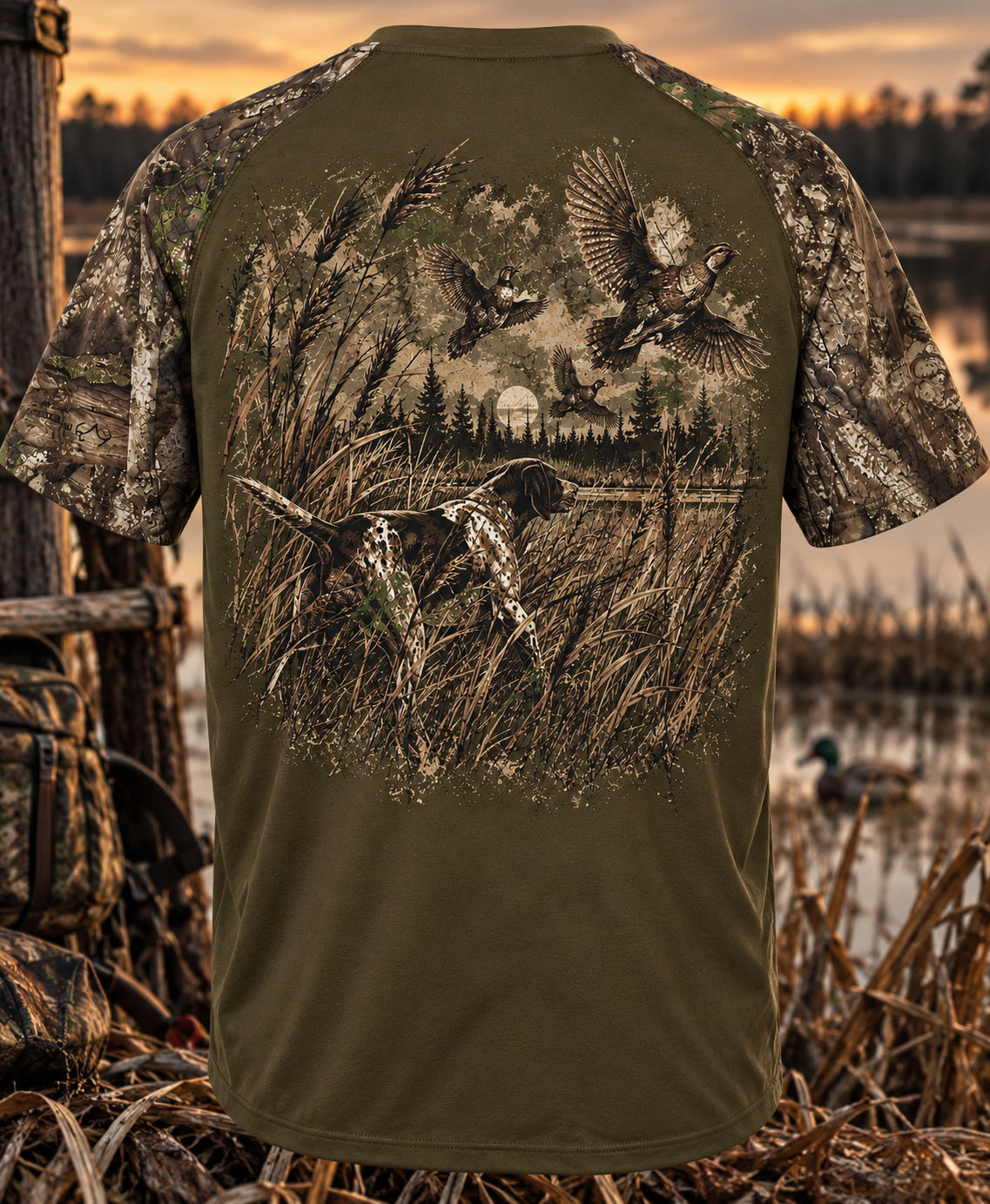 Camo Upland Bird Hunting Performance Tee