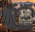 Yellowstone Bison Tee – Vintage Wilderness Outdoor Shirt