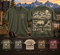 Grand Teton Elk Tee – Vintage Backcountry Outdoor Shirt