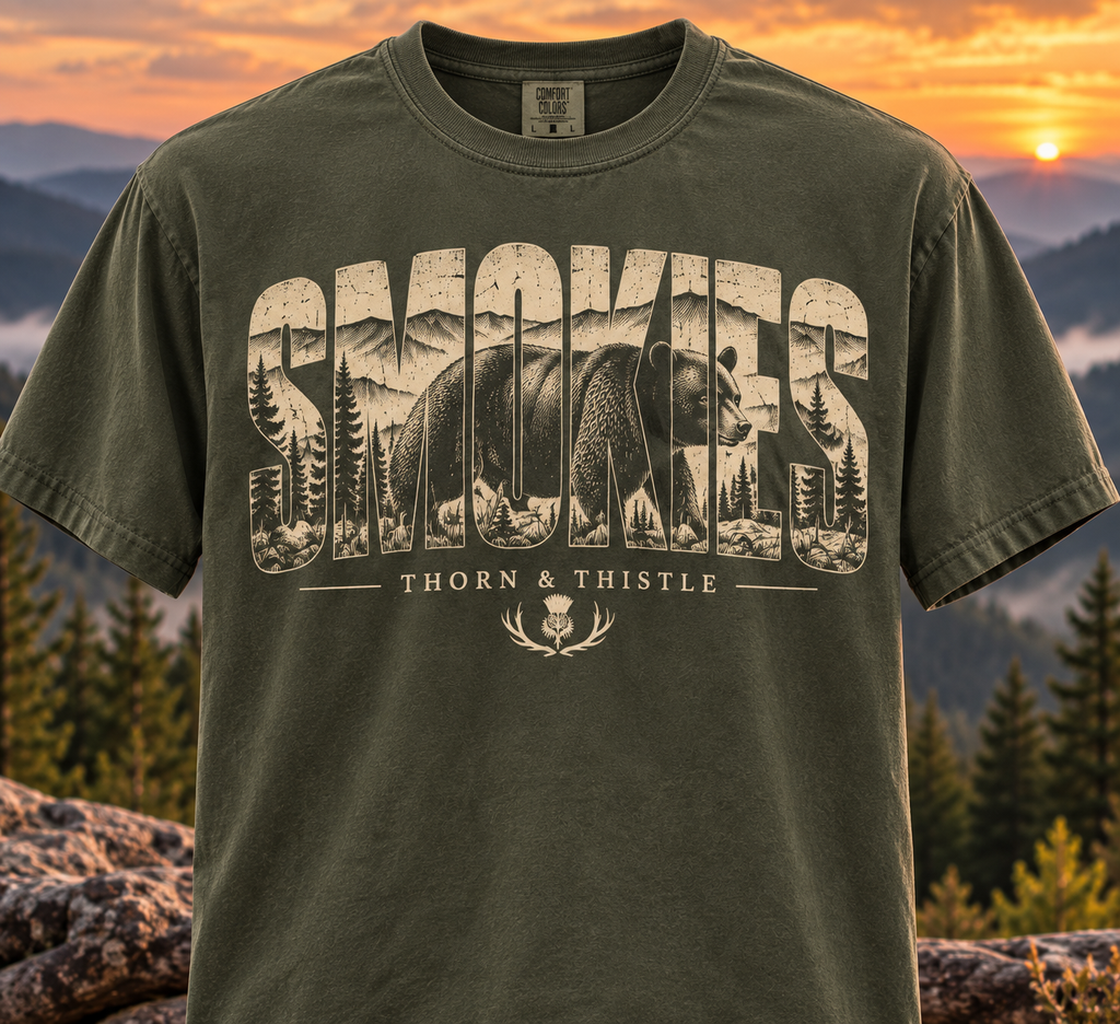 Smokies Black Bear Tee – Vintage Great Smoky Mountains Shirt