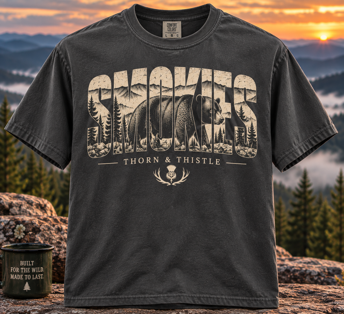 Smokies Black Bear Tee – Vintage Great Smoky Mountains Shirt