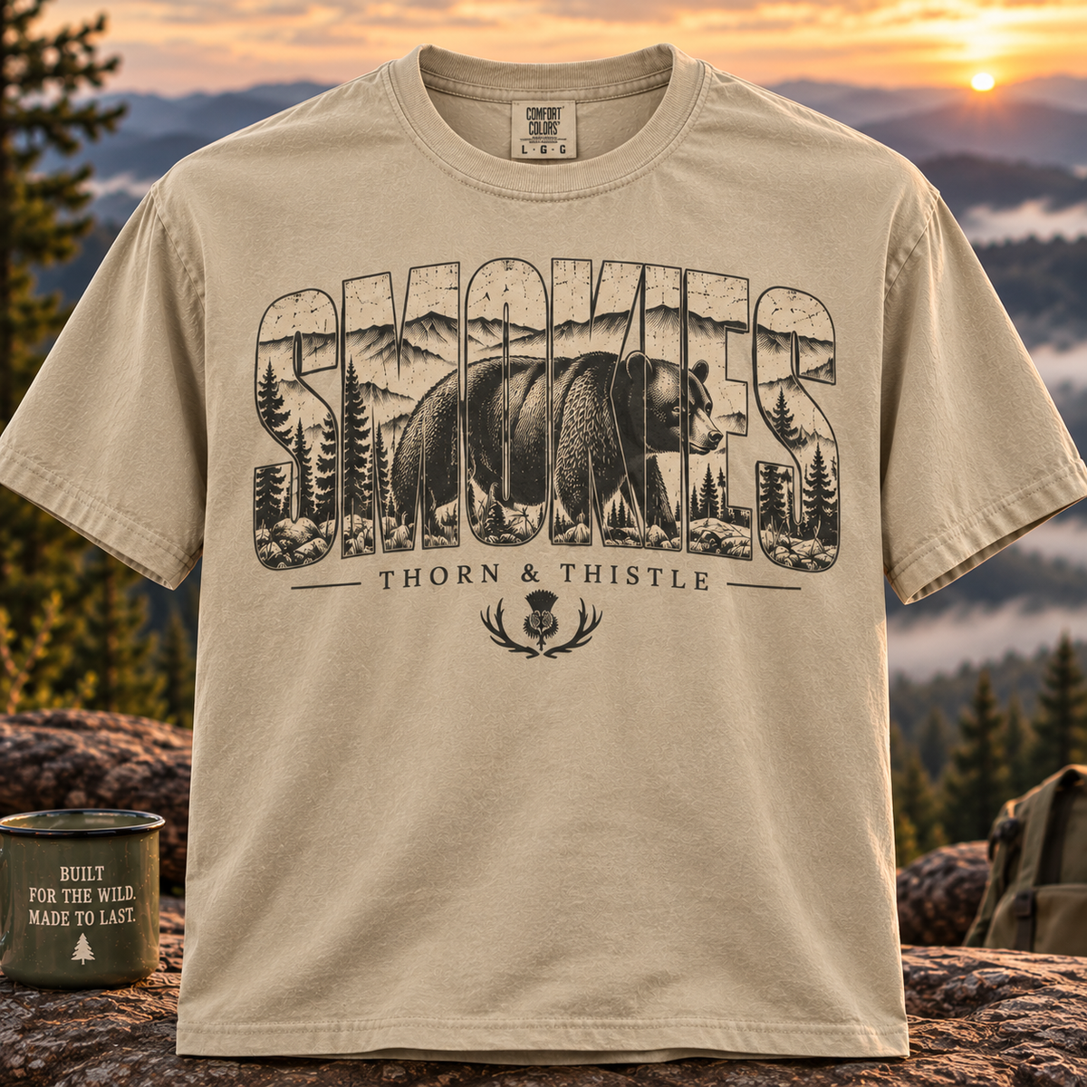 Smokies Black Bear Tee – Vintage Great Smoky Mountains Shirt