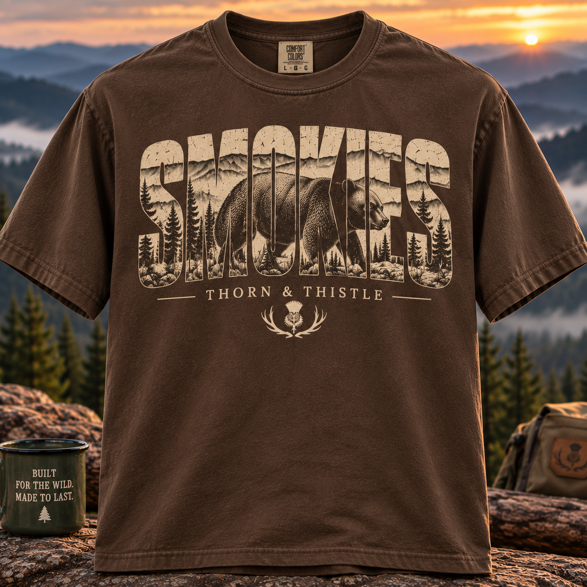 Smokies Black Bear Tee – Vintage Great Smoky Mountains Shirt