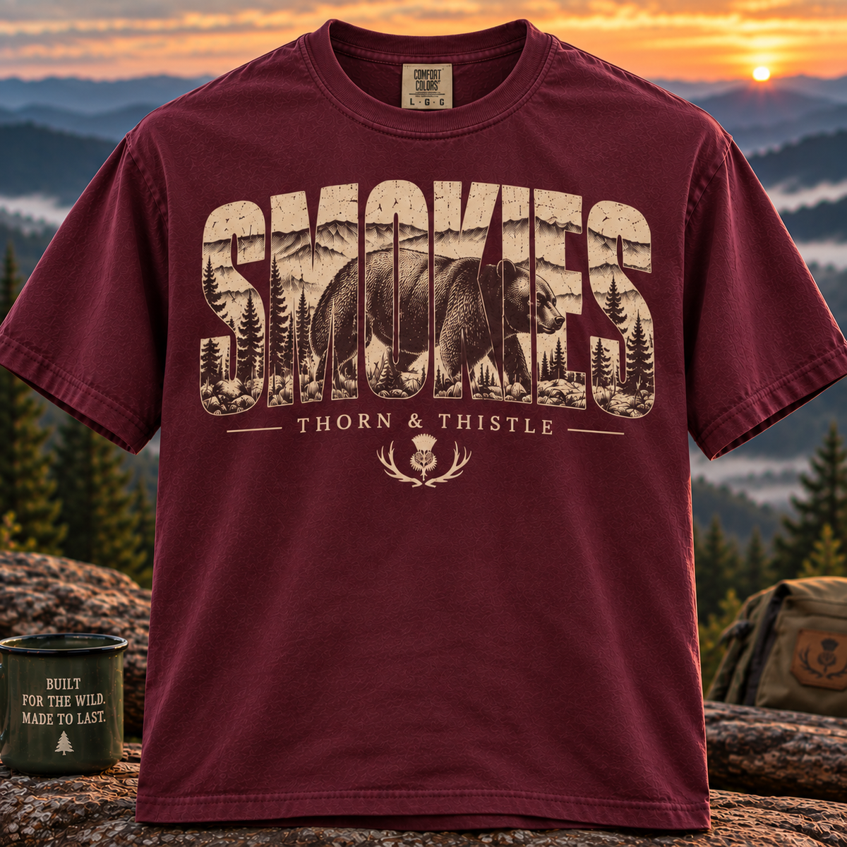 Smokies Black Bear Tee – Vintage Great Smoky Mountains Shirt