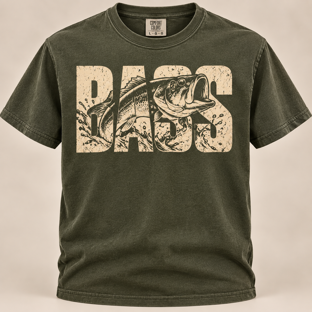 Bass Fishing Shirt – Vintage Largemouth Bass Graphic Tee  Description