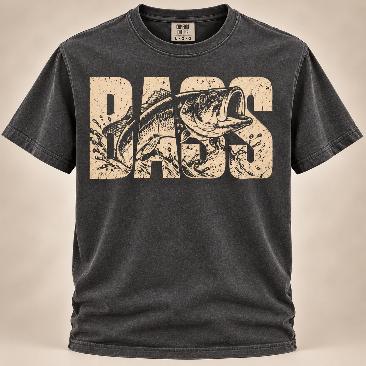 Bass Fishing Shirt – Vintage Largemouth Bass Graphic Tee  Description