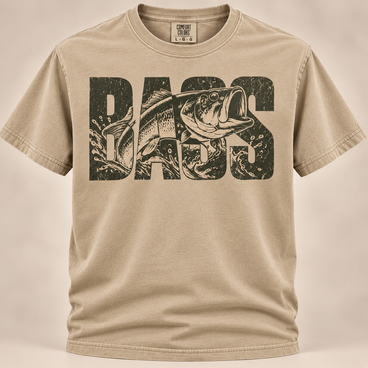 Bass Fishing Shirt – Vintage Largemouth Bass Graphic Tee  Description