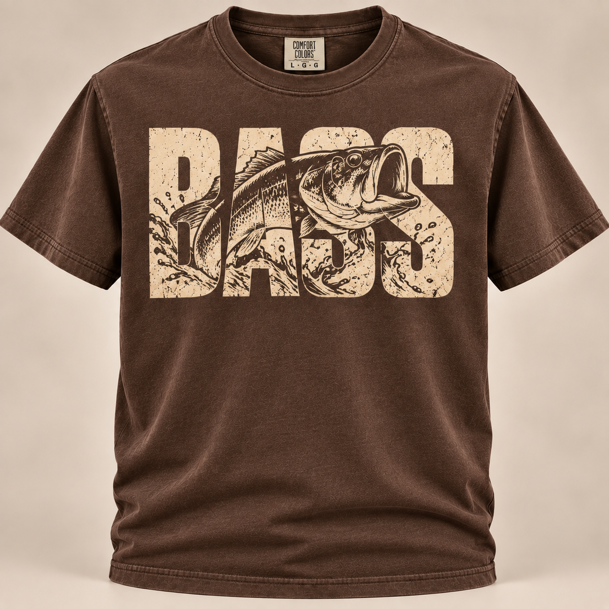 Bass Fishing Shirt – Vintage Largemouth Bass Graphic Tee  Description