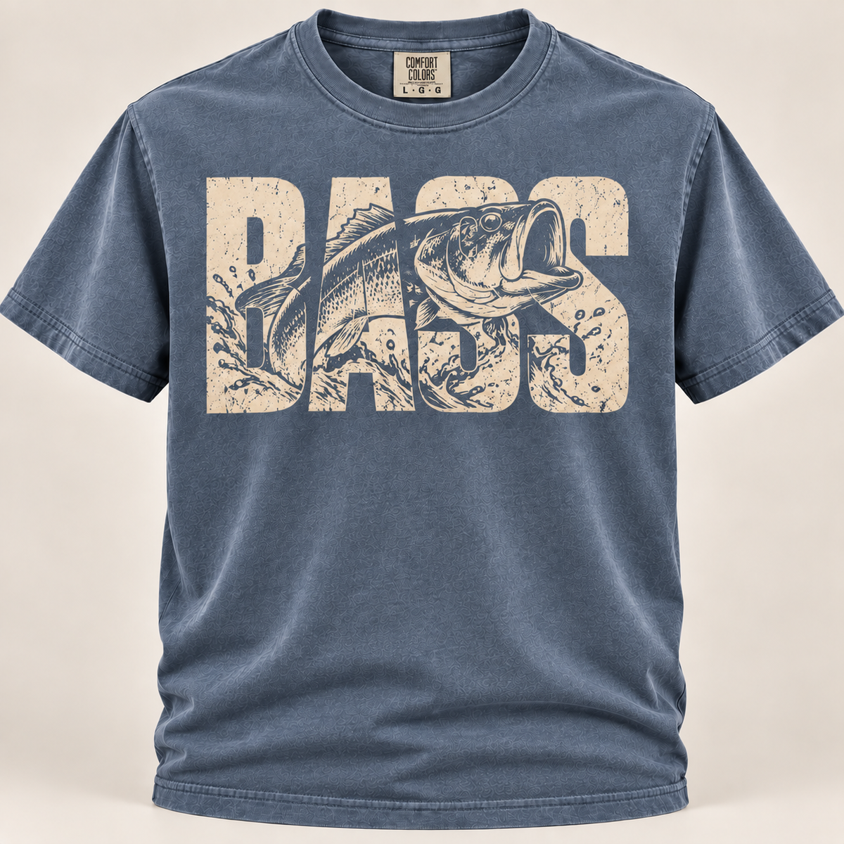 Bass Fishing Shirt – Vintage Largemouth Bass Graphic Tee  Description