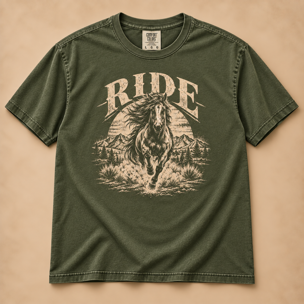 RIDE Wild Horse Western Graphic Tee