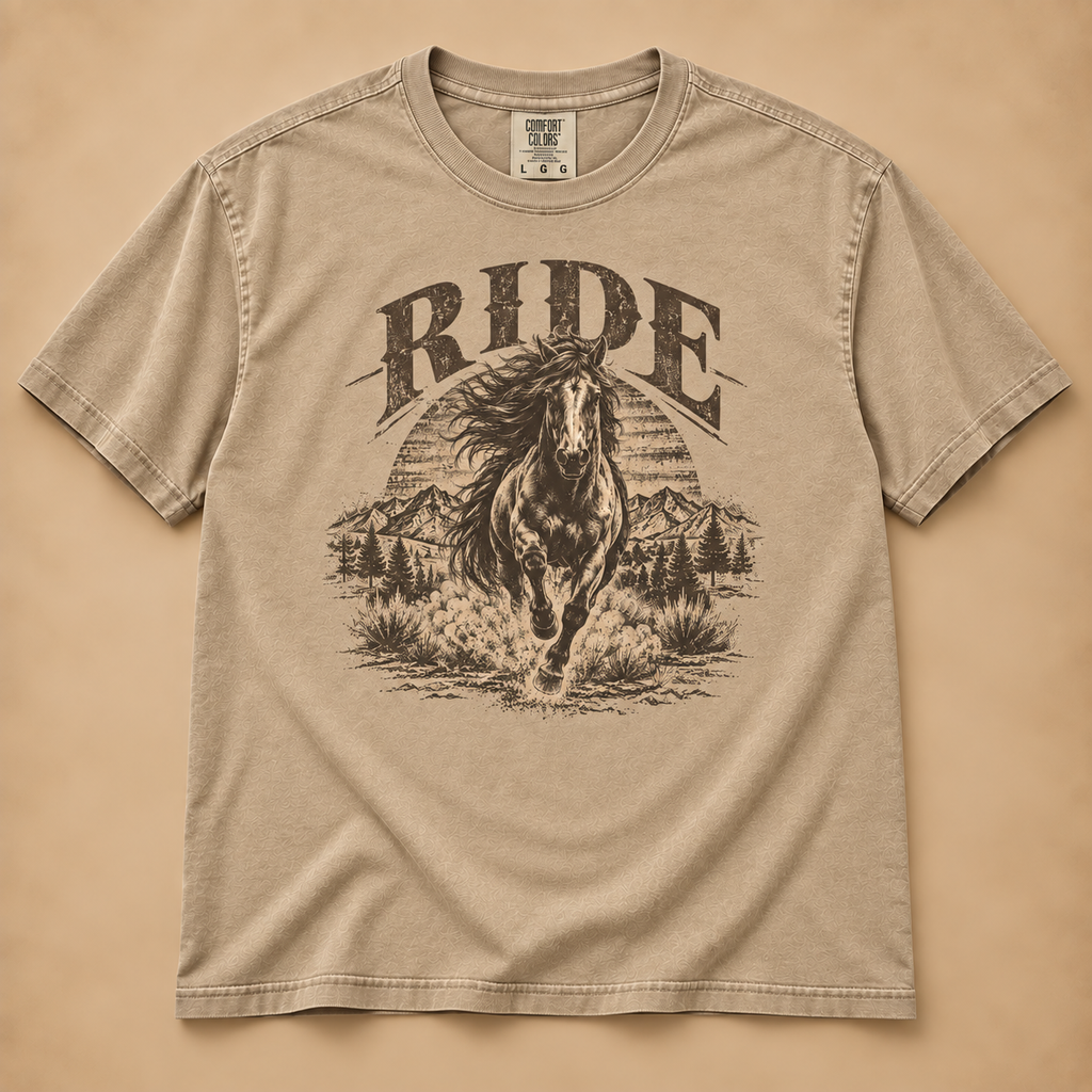 RIDE Wild Horse Western Graphic Tee