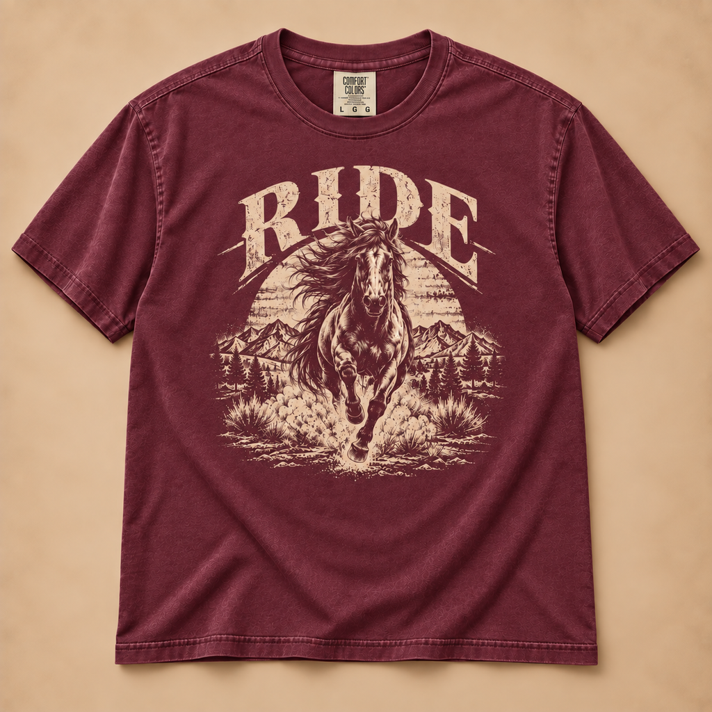 RIDE Wild Horse Western Graphic Tee