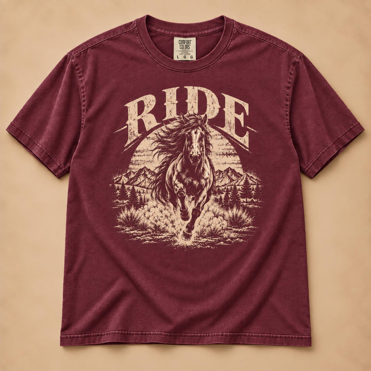 RIDE Wild Horse Western Graphic Tee