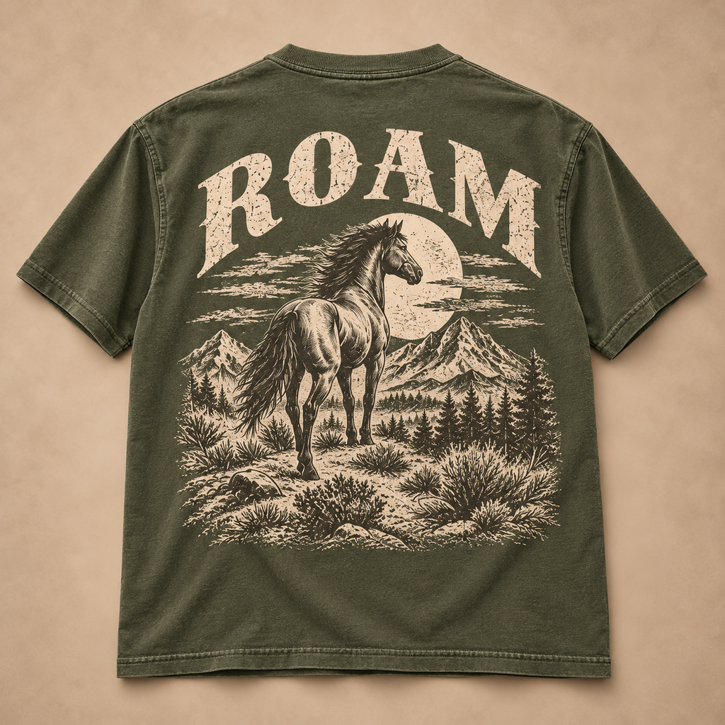 ROAM Wild Horse Western Tee