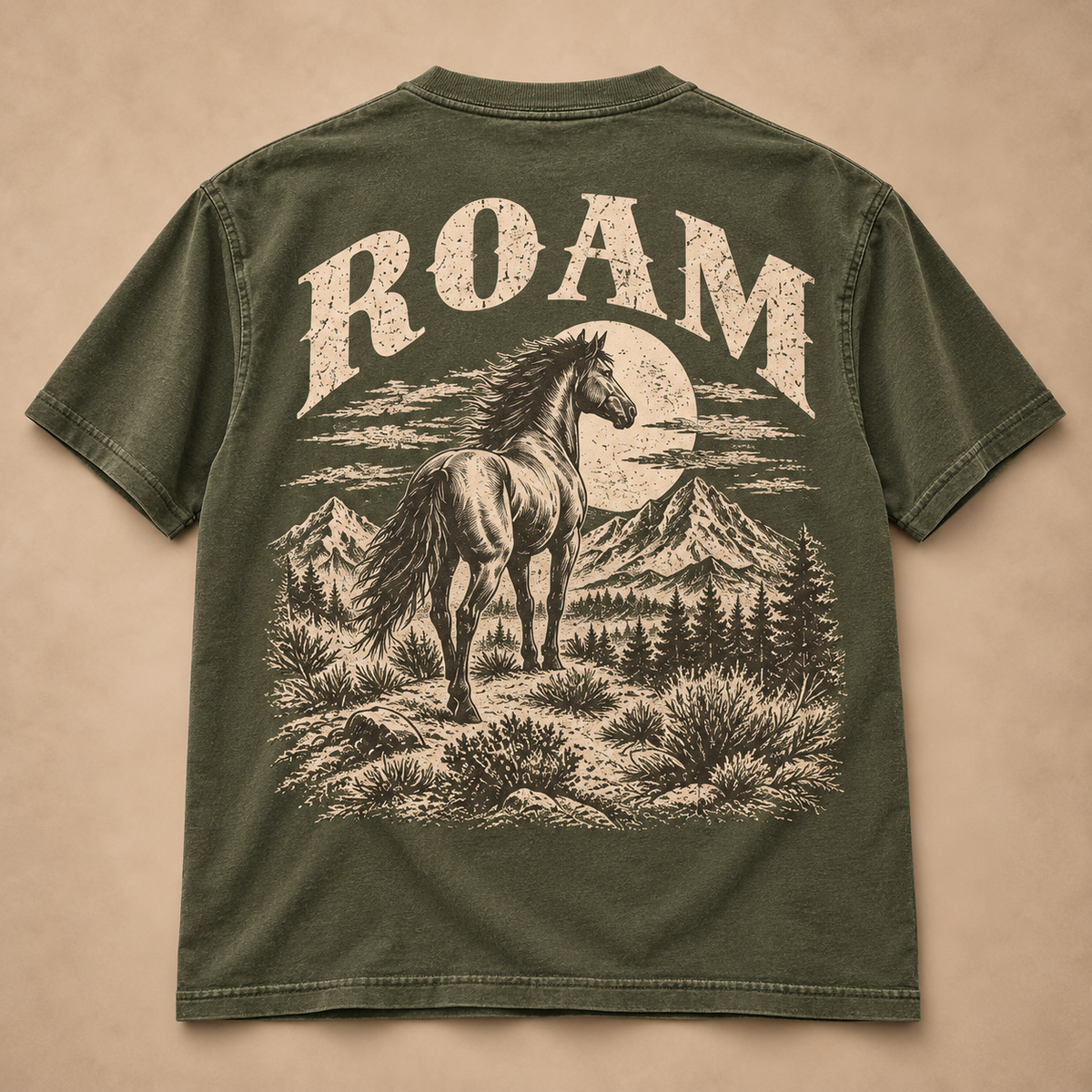 ROAM Wild Horse Western Tee