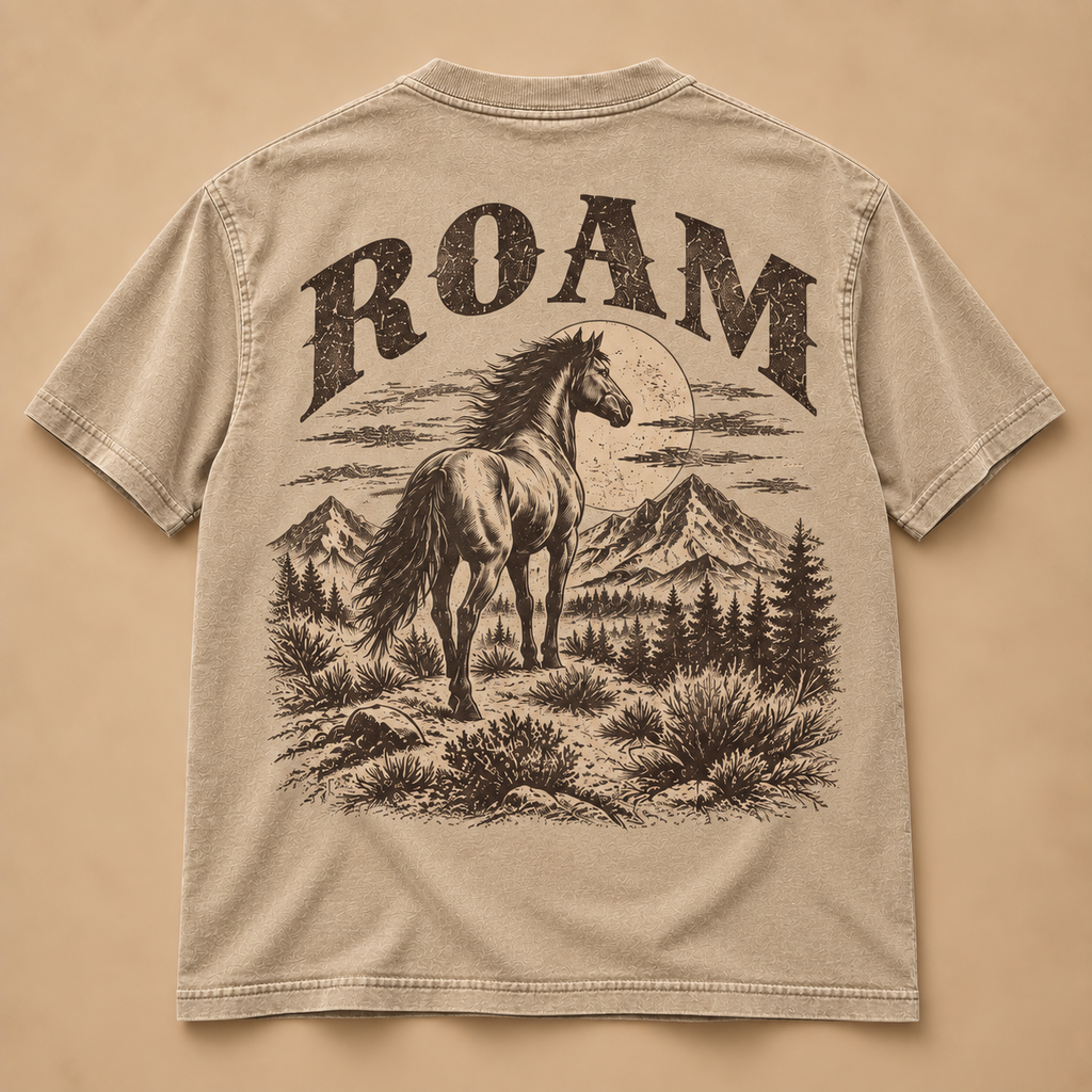 ROAM Wild Horse Western Tee
