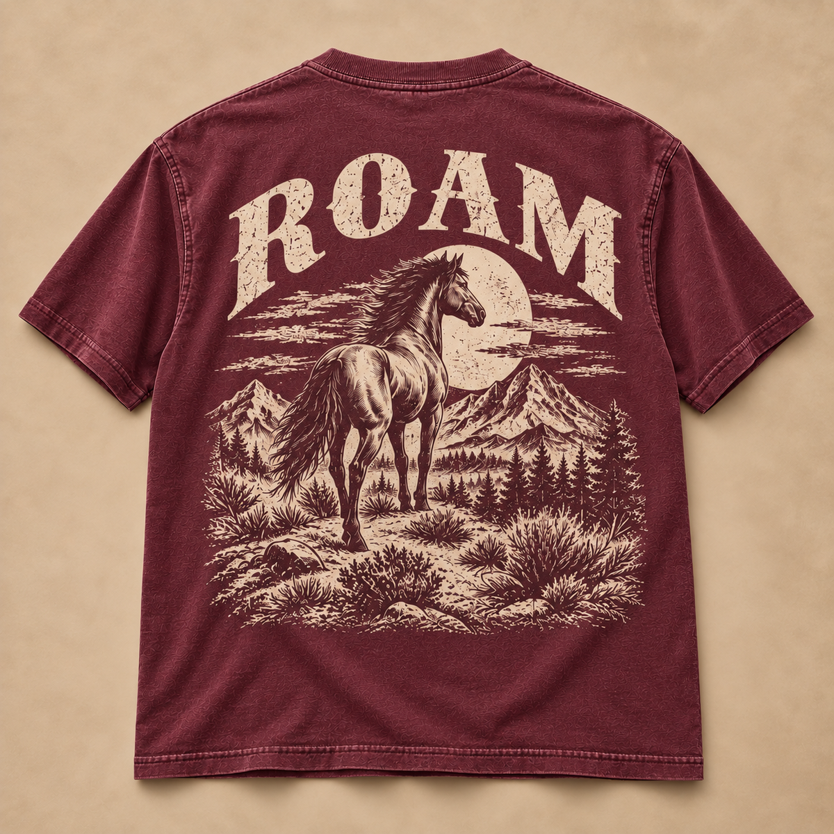ROAM Wild Horse Western Tee