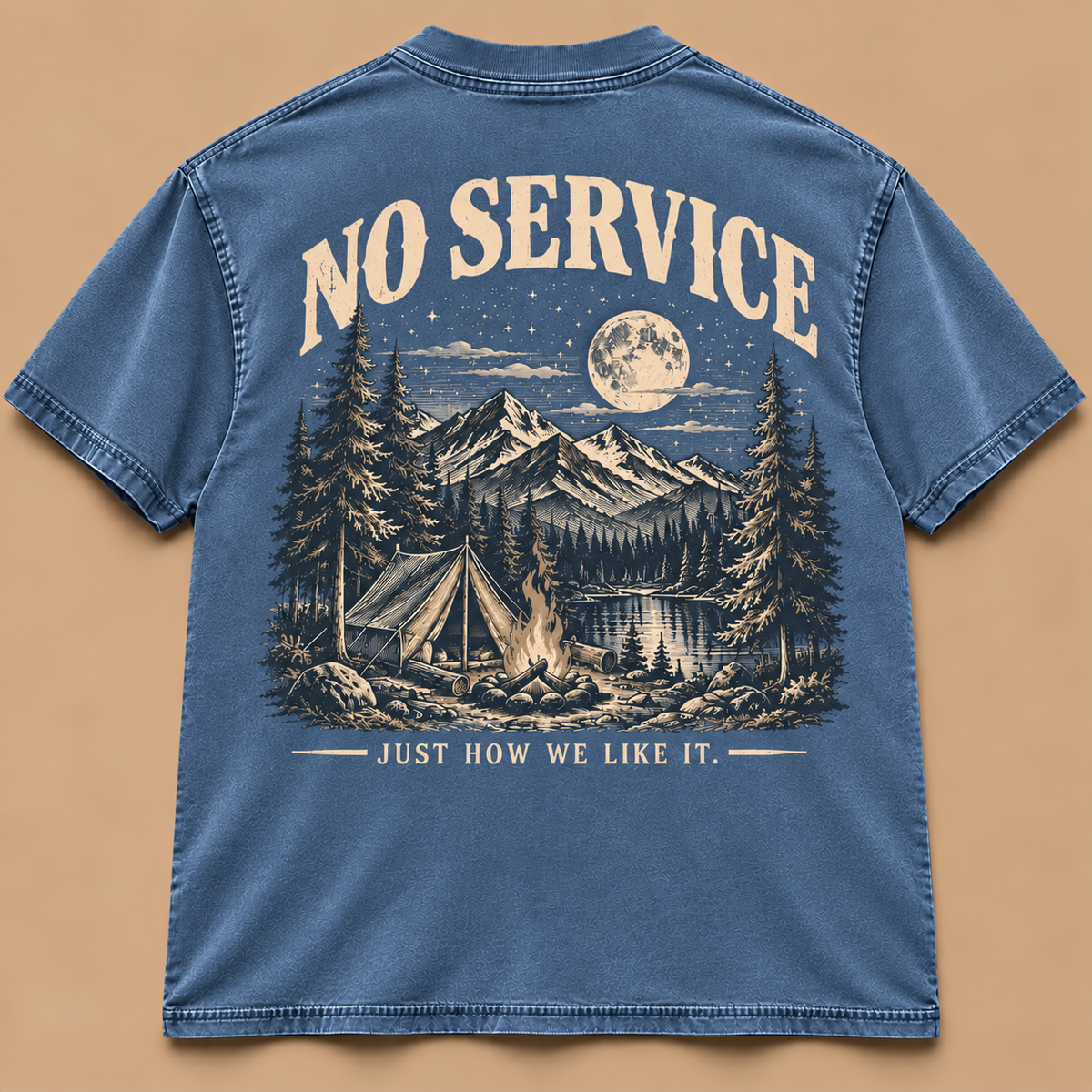 No Service Camping Adventure Tee
