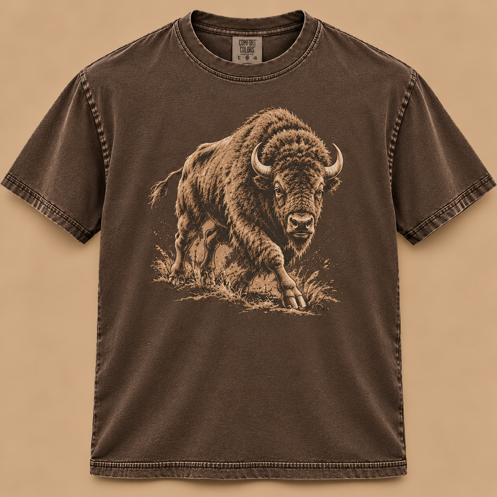 Charging Bison Graphic Tee