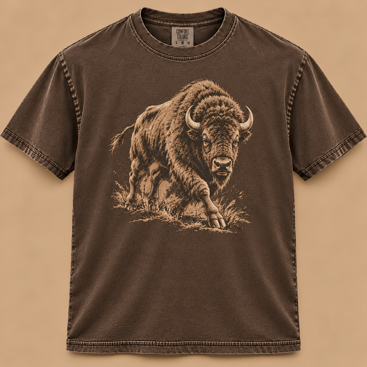 Charging Bison Graphic Tee