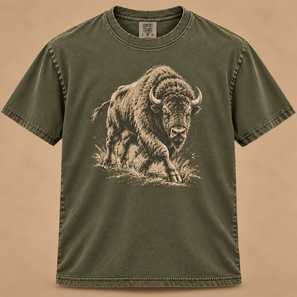 Charging Bison Graphic Tee