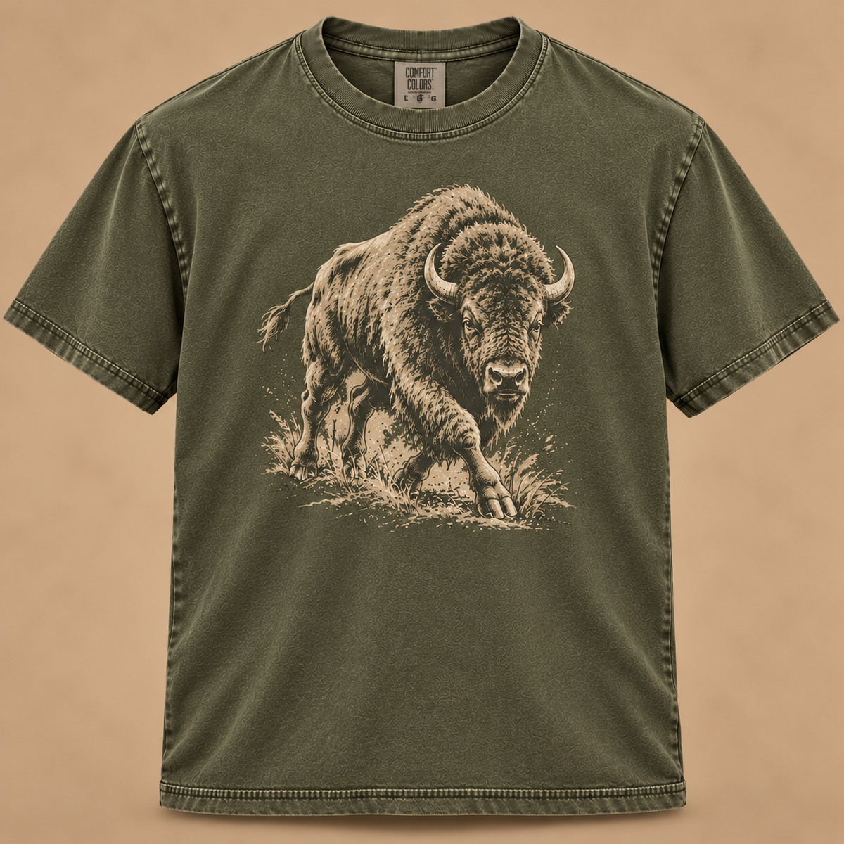 Charging Bison Graphic Tee