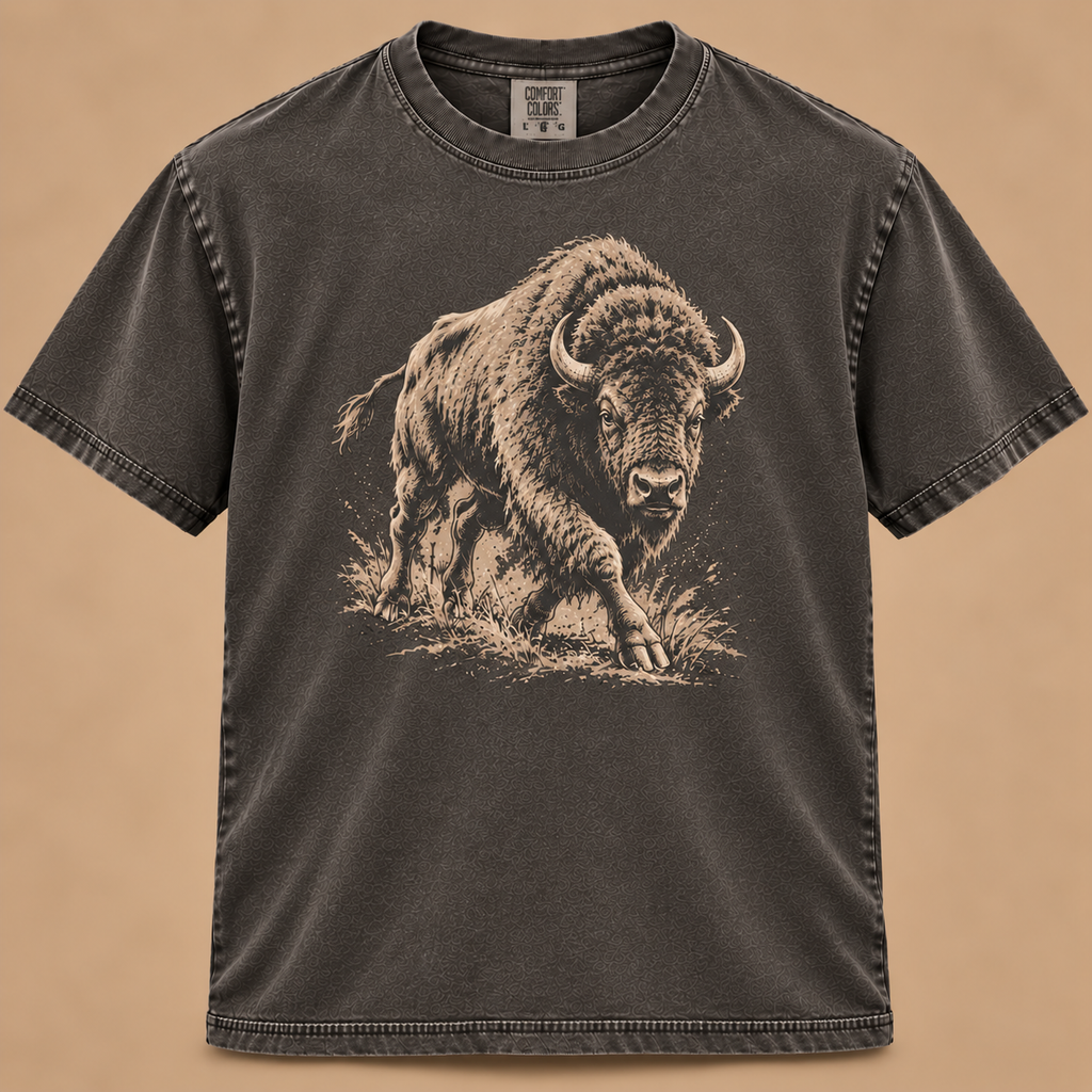 Charging Bison Graphic Tee