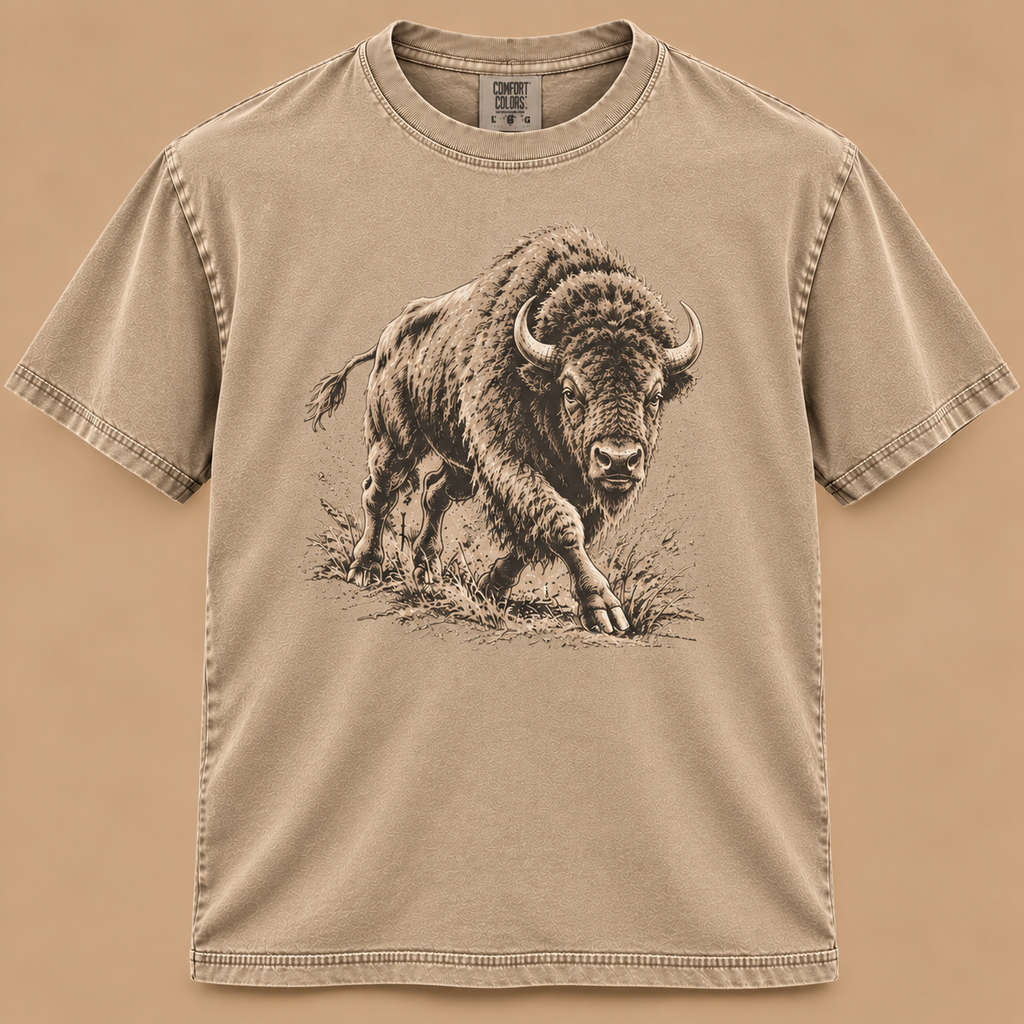 Charging Bison Graphic Tee