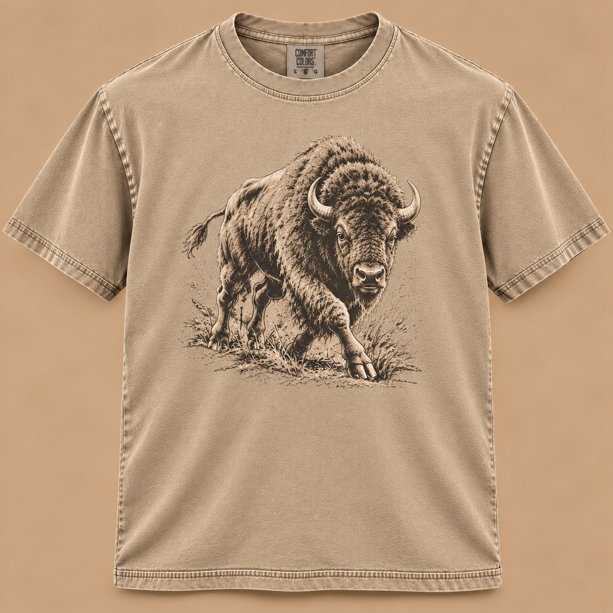 Charging Bison Graphic Tee