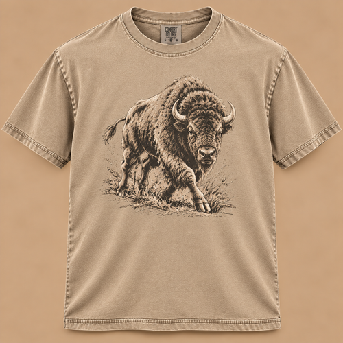 Charging Bison Graphic Tee