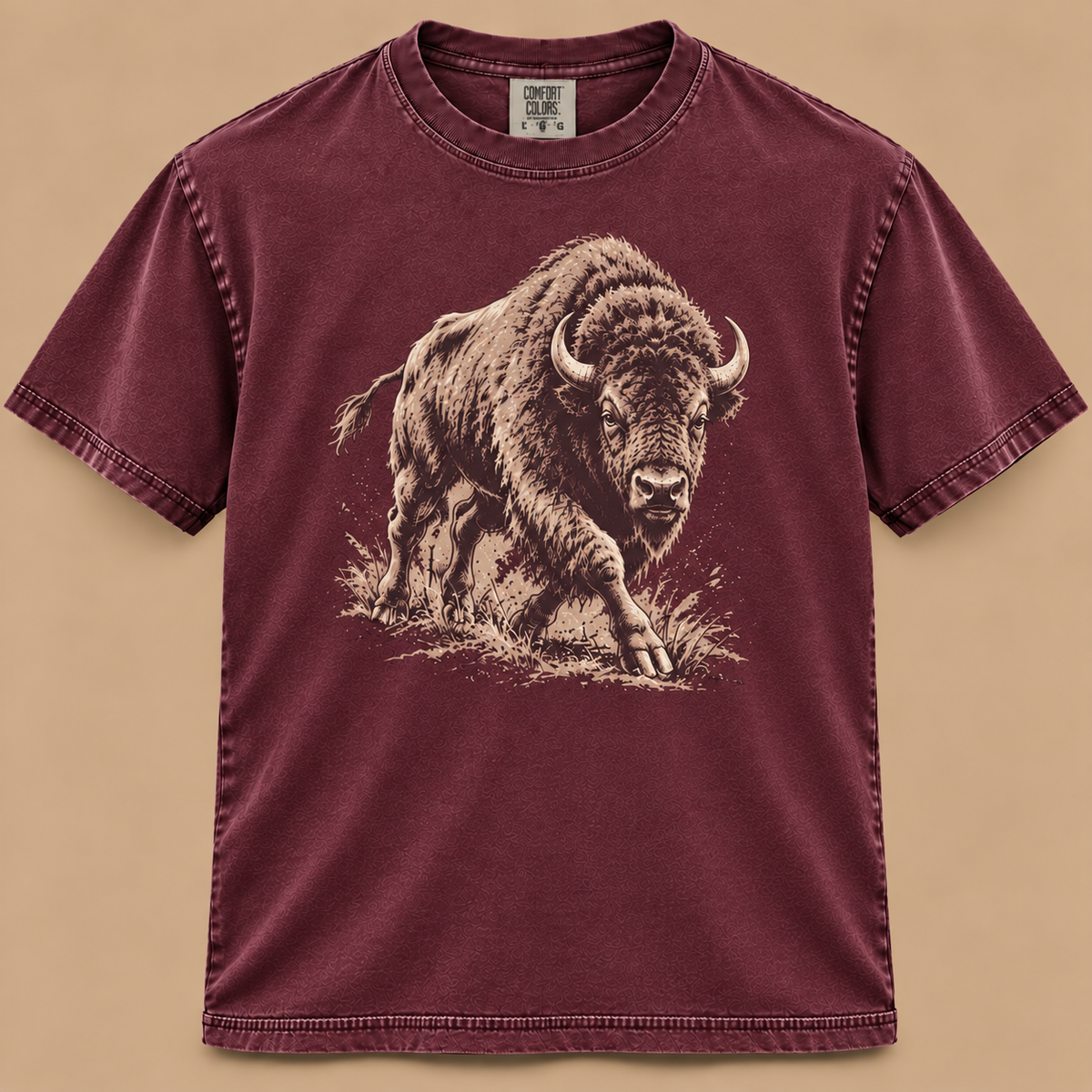 Charging Bison Graphic Tee