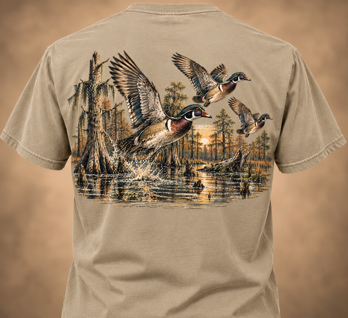 Wood Duck Sunrise Tee – Vintage Duck Hunting