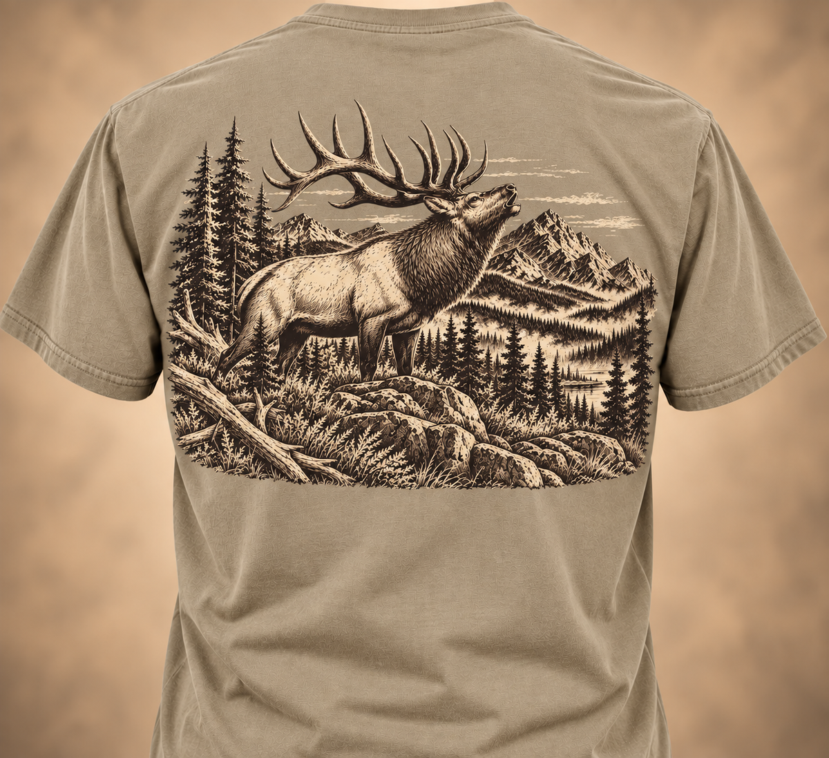 Elk Bugle Tee – Vintage Elk Hunting