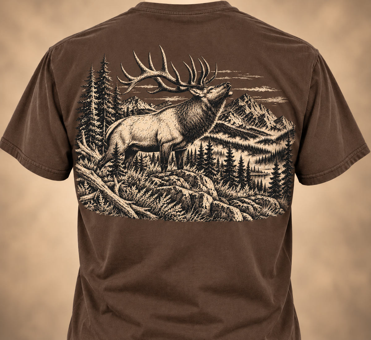 Elk Bugle Tee – Vintage Elk Hunting