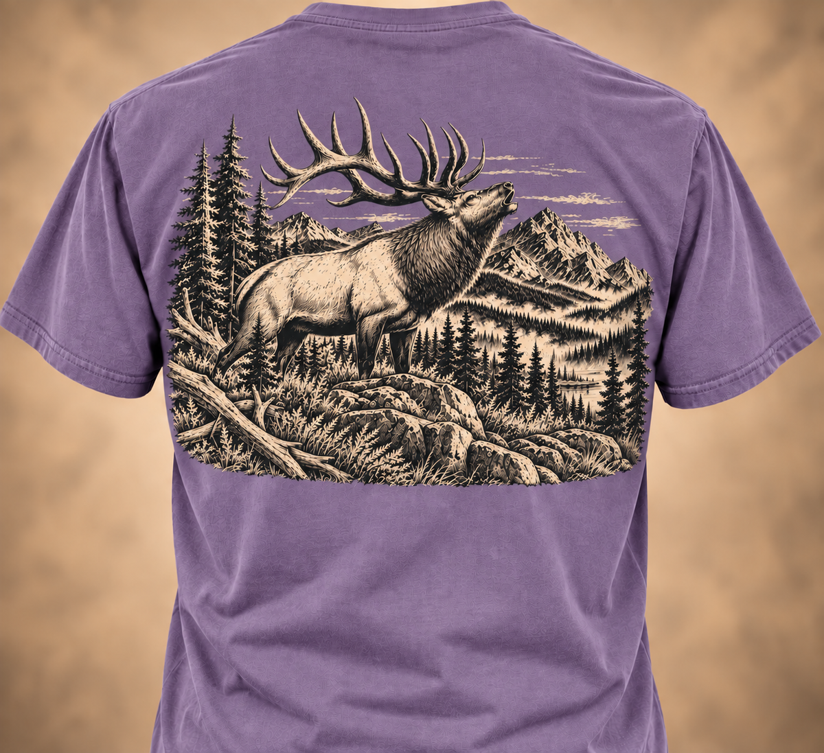 Elk Bugle Tee – Vintage Elk Hunting
