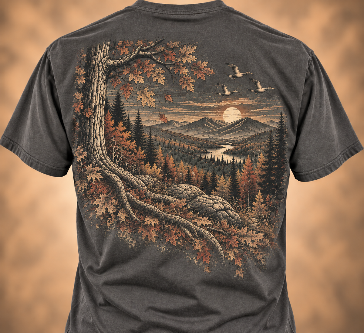 Autumn Ridge Tee – Vintage Fall Mountain Shirt