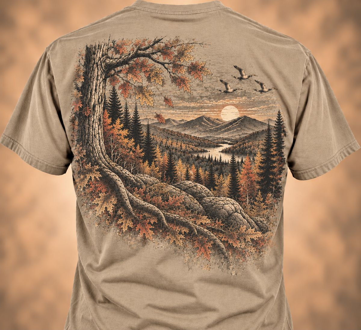 Autumn Ridge Tee – Vintage Fall Mountain Shirt