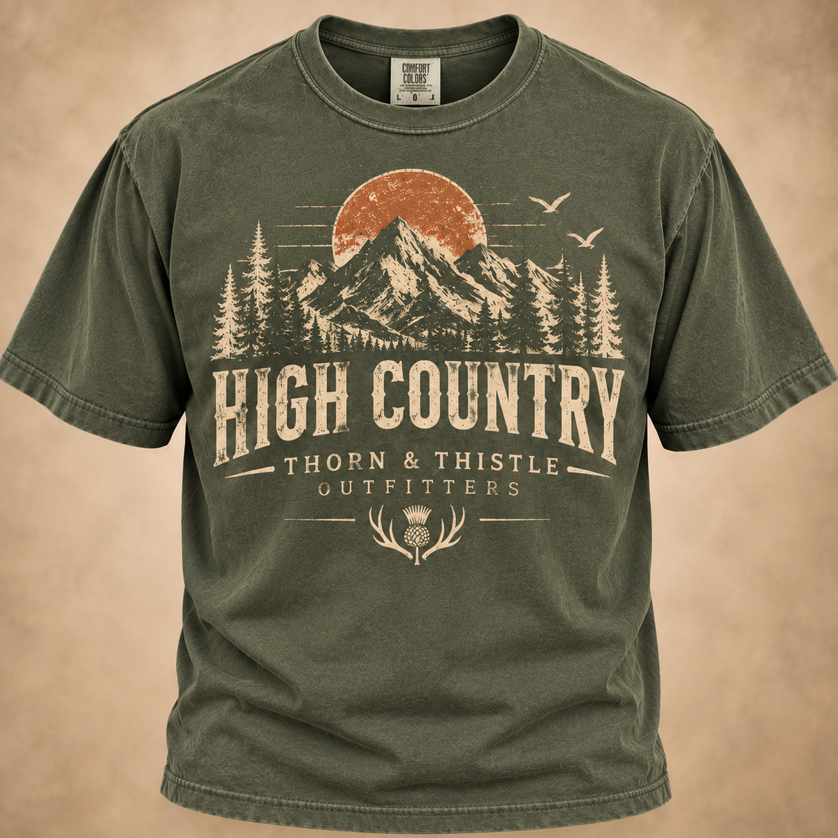 High Country Tee – Vintage Mountain Outdoor Shirt