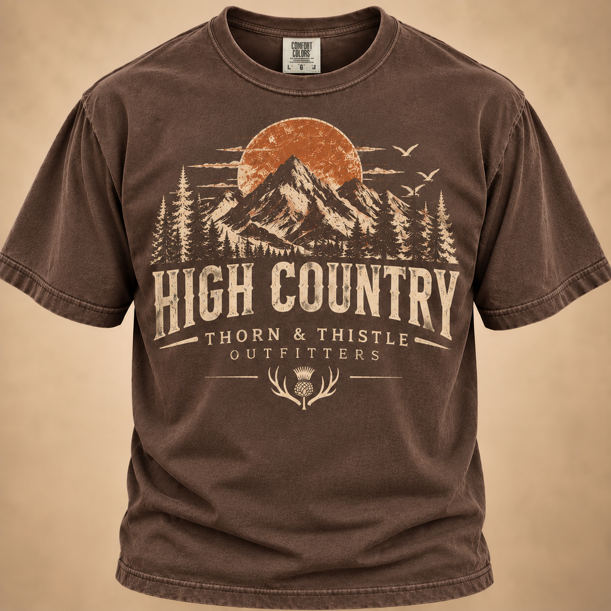 High Country Tee – Vintage Mountain Outdoor Shirt